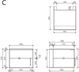 Wasophoogte® Wasmachine Kast Bern - Wasmachine verhoger - Wasmachine ombouw - 700(D)*2030(B)*2110(H) mm - Taupe — thumbnail 5