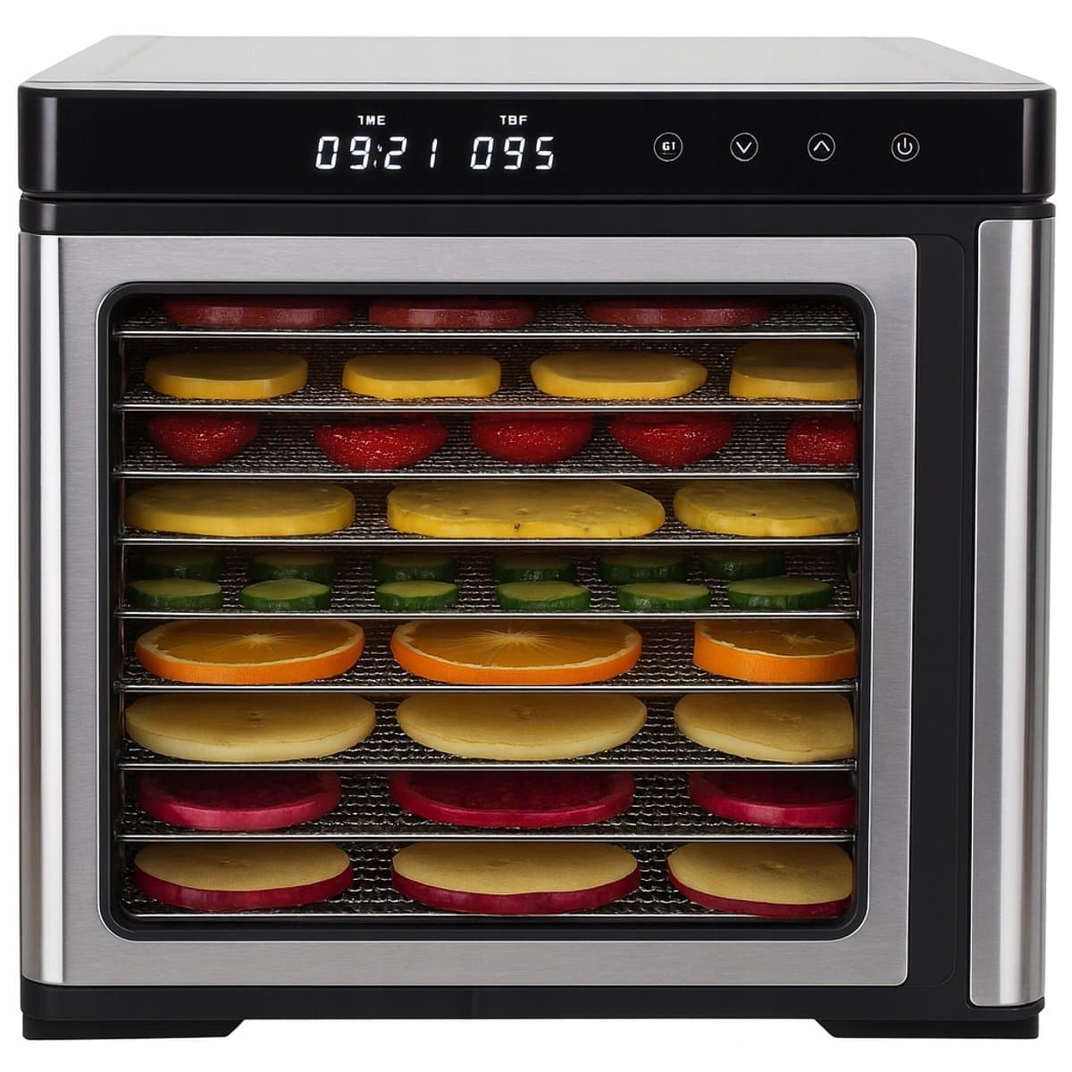 Artronix Serie - Voedseldroger - 1000W - 9 RVS Trays - LCD Display — afbeelding 1