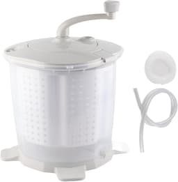 Handmatige mini-wasmachine voor ondergoed en babykleding - Draagbare reiswasmachine voor kleine items - Grijs - 15,7x13,0 inch — thumbnail 5
