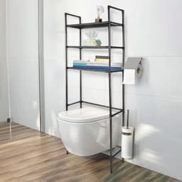homewell Washing Machine Shelf, Storage Rack Above Toilet with 3 Shelves, Shelf Above the Washing Machine Metal for Toilet and Bathroom, Space-Saving Standing (150 x 50 x 26 cm) — thumbnail 5