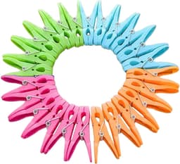 Inovra Plus - Wasknijpers set van 12, duurzame kunststof, windbestendig, sterke grip voor binnen en buiten, wasknijpers, wasgoed, was opknijpers. — thumbnail 5