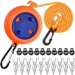 Ibenzoa® Uittrekbare Waslijn - 10 Meter, Draagbaar voor Camping & Reizen — thumbnail 1