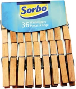Sorbo Wasknijpers - Hout - 108 stuks (3x36) — thumbnail 5