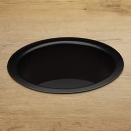 Doorwerpring Ø 180 x H 70 mm Roestvrij staal zwart gelakt — thumbnail 2