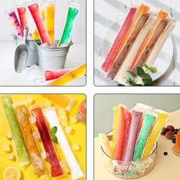 Popsicle Zakjes - Transparant - Voor het Maken van IJsjes - Met Trechter - Voor Gezonde Snacks — thumbnail 4