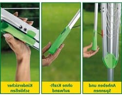 Droogmolen met voet voor camping en thuis - Staand wasrek - Inklapbaar droogrek - Sterke constructie