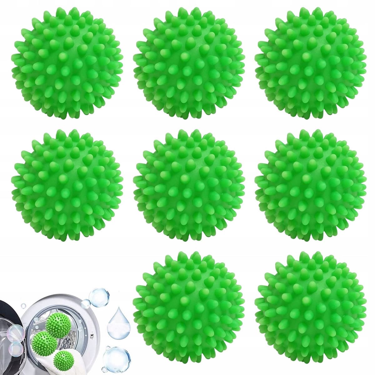 8x Wollen Droogballen voor Zachte Kleding & Snellere Droogtijd — afbeelding 1