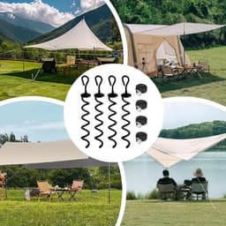 Grondankers Schroef in Aarde Schroefharingen met Touw — thumbnail 2