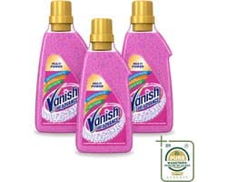 3 x Vanish Oxi Advance - Vlekkenverwijderaar Gel - Zonder Bleek - Gekleurde Was - 750 ml - Wasstrips - Vlekverwijderaar - Wasmiddel - Vlekken - Rode Vruchtensap - Koffie
