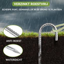 30cm Heavy Duty Grondpinnen voor Tenten en Trampolines (6 Stuks) — thumbnail 5