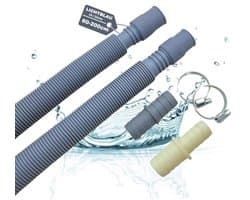 Afvoerslang en Verlengset 60-200 cm - Uittrekbare Waterafvoerslang voor Vaatwasser en Wasmachine met Connectoren