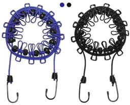 Draagbare Reiswaslijn met 12 Kledingclips - Verstelbare en Uittrekbare Kledinglijn voor Binnen en Buiten — thumbnail 1
