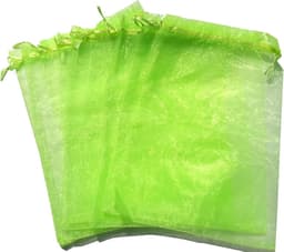 Beschermzakken voor Fruit 15x20 cm - Pack van 100 - Organza - Doorzichtig - Trekkoord - Herbruikbaar - Voor Appels, Peren, Perziken, Tomaat — thumbnail 1