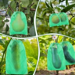 100 Stuks Druivenbeschermzakken - Vliesstof Tuin Nettas met Trekkoord voor Fruitbescherming — thumbnail 4