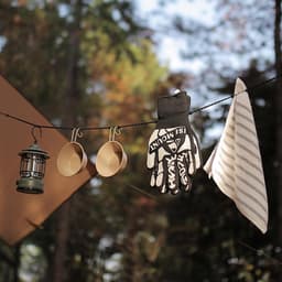 3m reflecterende kampeerwaslijn met 12 vaste kralen en opbergtas. Sterke draagkracht, winddichte waslijn voor kamperen, caravan, tent, balkon. — thumbnail 3