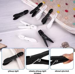 Kleurige Plastic Wasknijpers - 48 Stuks voor Handdoeken, Kleding en Sokken met Opbergzak — thumbnail 2