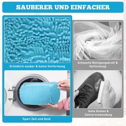 SnelShoppen - 2 stuks schoenenwaszak, waszak voor schoenen met verborgen rits, blauw, geschikt voor in de wasmachine, ideaal voor sneakers en sportsch — thumbnail 4
