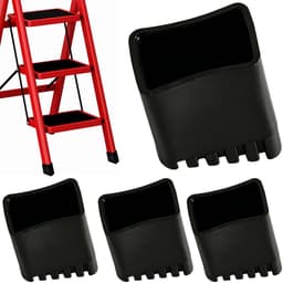 Laddervoetjes 20 x 30 mm - rubberen voetjes - antislip - slijtvaste bescherming voor ladders - Luxento — thumbnail 1