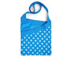 Kleding Peg Bag - Peg Zak - Wassen Buiten - Waterdichte Voering - 60 Pinnen Capaciteit - Blauw Polka Dot