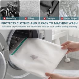 Thijox - 3 Stuks Waszakken Set - Wasnet voor Fijne Kleding, Ondergoed, Beha's, Schoenen, Babykleding, Kussens en Pluche Dieren - Perfect voor Reizen e — thumbnail 4