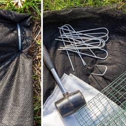 SnelShoppen - 100 Ground Anchors van Gecoat Staal - Stevige Grondspikes voor Tuin en Camping - Ideaal voor Bevestigen van Onkruiddoek, Grondzeil en Ka — thumbnail 5