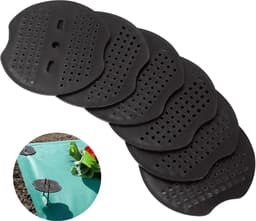 SnelShoppen - 200 Stuks Buffer Discs voor Grondankers - Kunststof Onderlegschijven voor het Bevestigen van Grondankers, Tuin, Veld, Tent, Netten en He — thumbnail 1