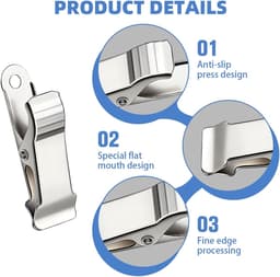 30 Pcs 1/2 Inch Wide Spring Clips Metal Mini Crocodile Clips Stainless Steel Non Slip Spring Clips for Curtains - ShopVlot — thumbnail 4