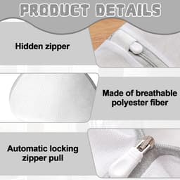 Solidchoice - Set van 4 Wasnetten voor Bh's en Delicate Kleding — thumbnail 5