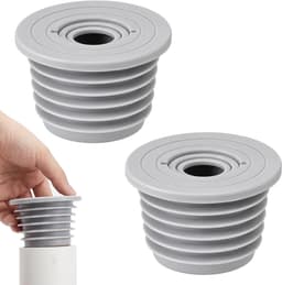 2 stuks siliconen afdichtingsstoppen voor afvoerpijp, wasmachine, afvoeradapter, afvoerbuisafdichting, slang - ShopVlot — thumbnail 1