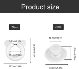Dailygoods- Dekbedovertrekclips 24 Stuks - Antislip - Naaldloos Design - Hoogwaardige Materialen - Comfortabel Slaapgenot - Voorkomt Bewegen Dekbed - Dekbedbevestiging — thumbnail 5