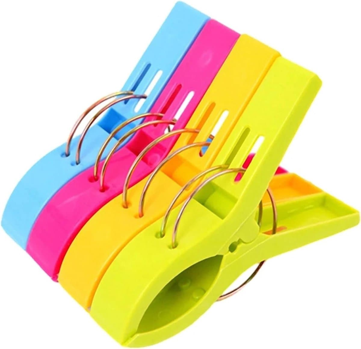 Wasknijpers kunststof - Kledingklemmen - Kleding drogen - Windbestendig ontwerp - 16 stuks - Willekeurig — afbeelding 1