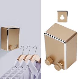 Dailygoods- Waslijn Uittrekbaar - Wanddroogrek - Roestvrij Staal - Max. Belasting 20 kg - 4,2 Meter - Modern Design - Kledinglijn — thumbnail 2
