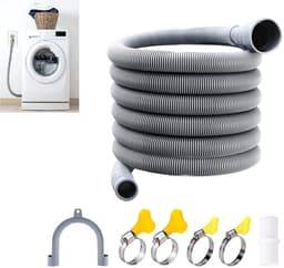 Dailygoods- Afvoerslang Ultra-Duurzaam - Afvoerslang Wasmachine - Afvoerslang Vaatwasser - Afvoerslang Droger - Afvoerslang Mobiele Airco - Flexibele 4m Slang - Afvoerbuis — thumbnail 2