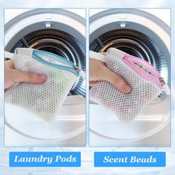 Dailygoods - Tyqour 6 stuks 10,9 x 10,9 cm mini-waszakken van netstof voor gevoelige was met ritssluiting voor thuis en op reis — thumbnail 3