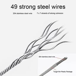 Dailygoods- Waslijn Intrekbaar - Wandmontage - Roestvrij Staal - Duurzaam - Max. Belasting 20 kg - Lengte 4,2 meter - Kledingdroogrek — thumbnail 5
