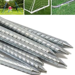 Sterke grondankers voor trampolines, tenten, hekken en schommels - Set van metalen haringen voor camping en opgravingen — thumbnail 5