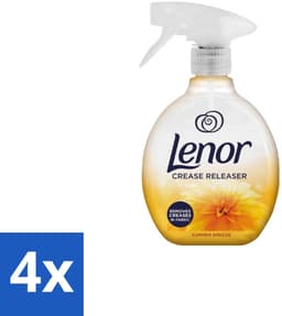 4 x Lenor – Crease Releaser Spray – Summer Breeze – Kreukverwijderaar & Textielverfrisser – 500 ml - Kreukverwijderaar - Textielverfrisser - Crease Releaser - Kleding Fris Maken - Kleding Glad Maken — thumbnail 1
