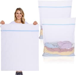 Waszakjes met rits-wastas-waszakkenset van mesh - 7-delige set met automatische ritssluiting - Geschikt voor damesondergoed, shirts, jurken, kousen en bh's - Beige — thumbnail 1