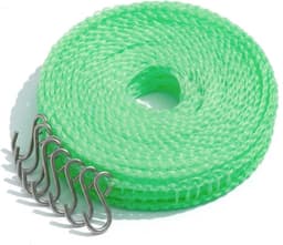 Draagbare Waslijn - Reis Waslijn - Kleding Drogen - Antislip Raster Ontwerp - 5 Meter - Groen — thumbnail 1