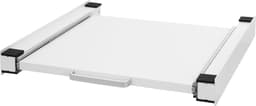 Tussenstuk voor wasmachine en droger – Universeel tussenbouwframe met uittrekbare plank 60x60 cm in wit ML design — thumbnail 1