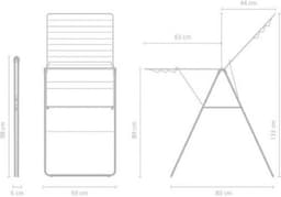 Brabantia HangOn Droogrek 20m - Inklapbaar Wasrek - White — thumbnail 2