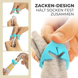 Sokkenklemmen voor wasmachine en droger - 20 stuks, perfecte grip voor alle sokkenmaten — thumbnail 4