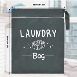 Unyqoos® Kleine en Waterdichte Reiswaszakken met Ritssluiting voor Vuile Was en Badkleding — thumbnail 5