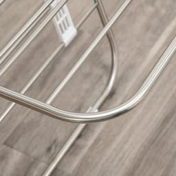 Wasrek inklapbaar - wasrek staand - 3-Traps vleugel droogrek - zilver - RVS Kunststof -138 x 60,5 x 112 cm — thumbnail 3