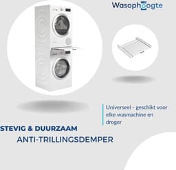 Wasophoogte® Tussenstuk wasmachine droger - Stapelkit wasmachine droger - Tussenkader - Geschikt voor elk type - Wit — thumbnail 5
