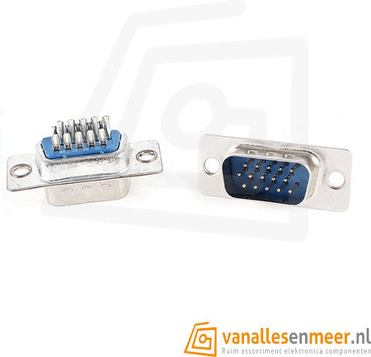DB15 VGA connector Male connector 3-rijen — afbeelding 1