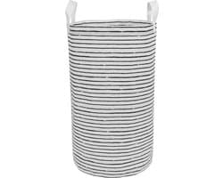 KLUNKA IKEA - Zwart-wit stoffen waszak, 60l