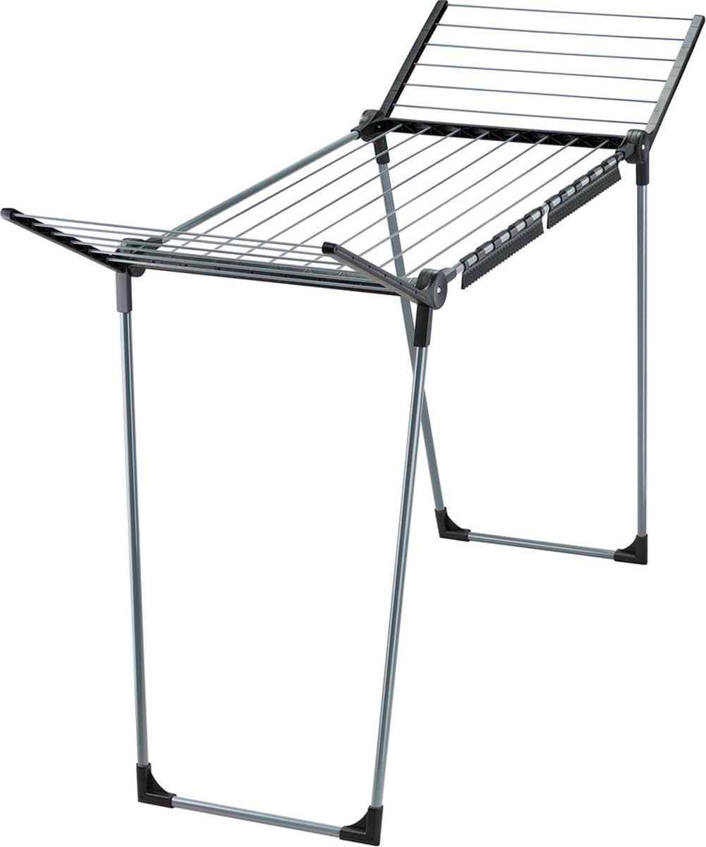 Leifheit droogrek Pegasus - 150 solid slim - black - antraciet — afbeelding 1