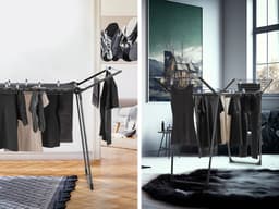 Leifheit droogrek Pegasus - 150 solid slim - black - antraciet — thumbnail 5