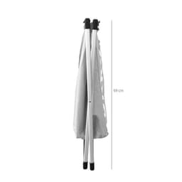 Wasmand met 3 vakken - wassorteerder - opvouwbaar en afneembaar frame - 90 L - Wit — thumbnail 2